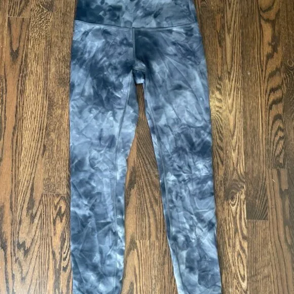 Lulu Wunder Train High-Rise Tight 25", Diamond Dye Pitch Grey Graphite Grey, 6 - Picture 2 of 7